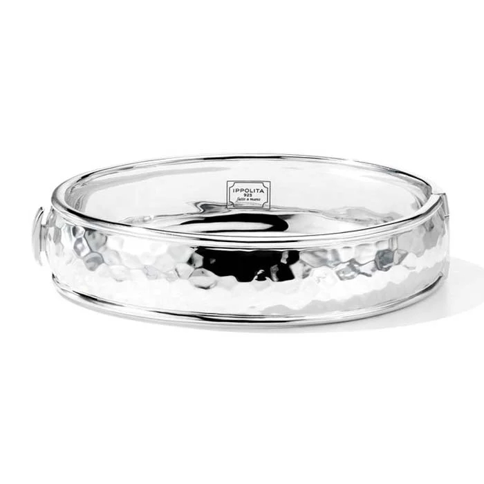 sleek black titanium ring Ippolita Classico Medium Goddess Hinged Bangle in Sterling Silver sleek black titanium ring Ippolita Classico Medium Goddess Hinged Bangle in Sterling Silver