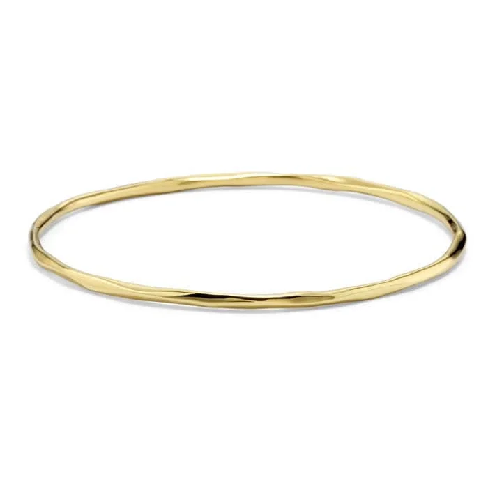 personalized engraved locket Ippolita Bangle in 18K Yellow Gold