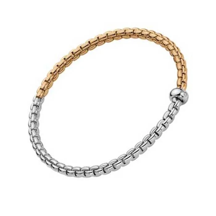 vintage-inspired moonstone necklace FOPE Eka Collection Two-Tone Flex'it Bracelet with a Diamond in 18K White and Yellow Gold vintage-inspired moonstone necklace FOPE Eka Collection Two-Tone Flex'it Bracelet with a Diamond in 18K White and Yellow Gold