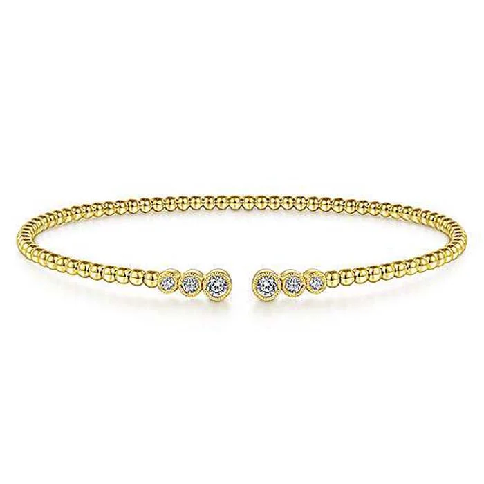 adjustable charm necklace Gabriel & Co. Bujukan Diamond Split Bangle Bracelet in 14K Yellow Gold adjustable charm necklace Gabriel & Co. Bujukan Diamond Split Bangle Bracelet in 14K Yellow Gold