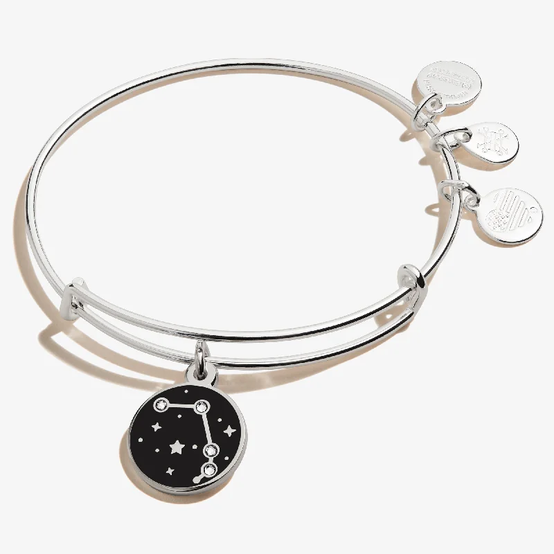 white gold infinity ring Aries Zodiac Charm Bangle