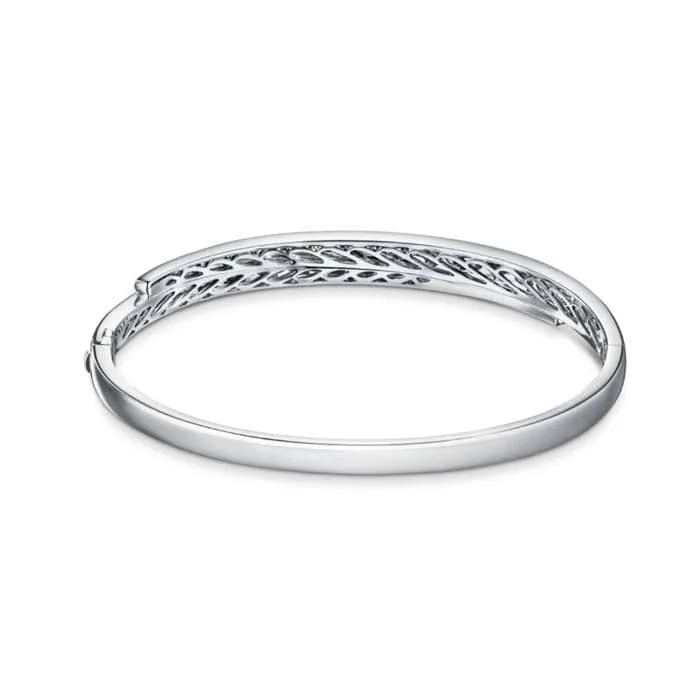 gold-plated chain necklace with charms Hearts On Fire Vela Crossover Bangle in 18K White Gold gold-plated chain necklace with charms Hearts On Fire Vela Crossover Bangle in 18K White Gold