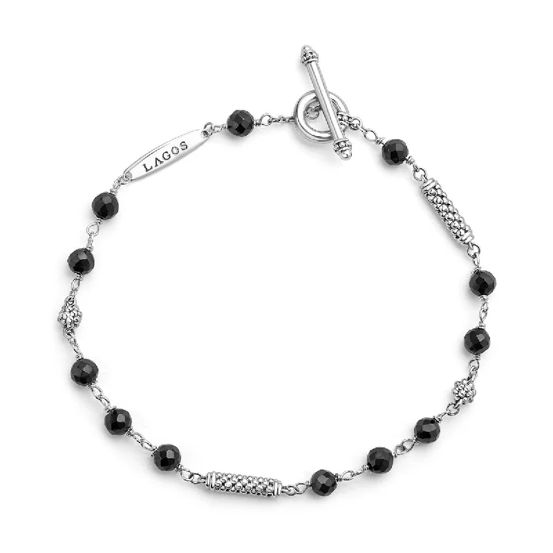 celestial star earrings stud Black Ceramic Beaded Bracelet
