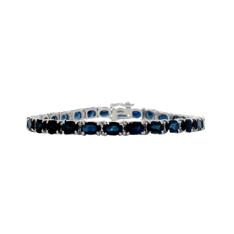 sleek black titanium ring Bracelet/ Color Stone