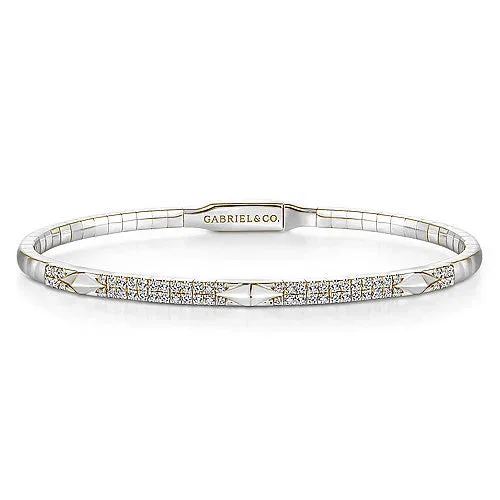 silver lotus flower earrings Bracelet/Diamond