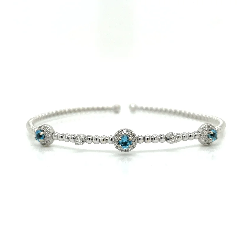 chunky boho turquoise ring Bracelet/Diamond