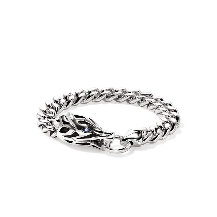 John Hardy Naga 11MM Curb Link Bracelet in Sterling Silver