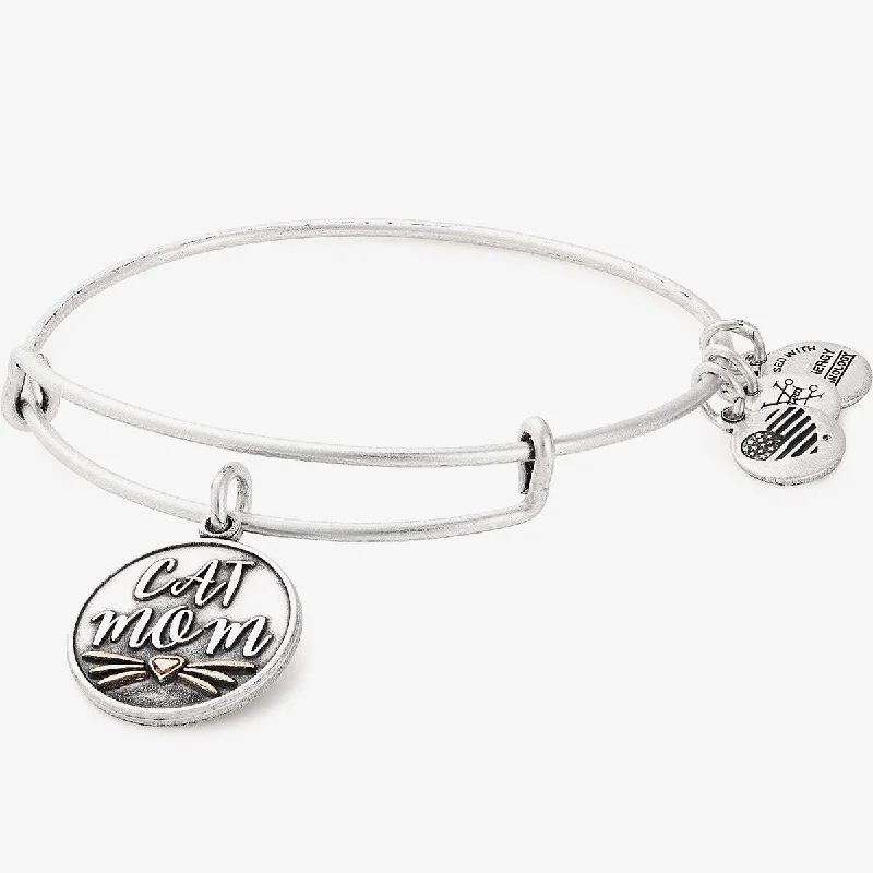 adjustable moon phase bracelet Cat Mom Charm Bangle