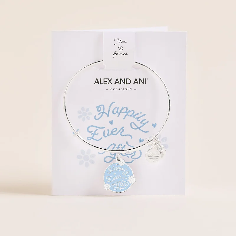 rose gold bezel ring 'Happily Ever After' Charm Bangle