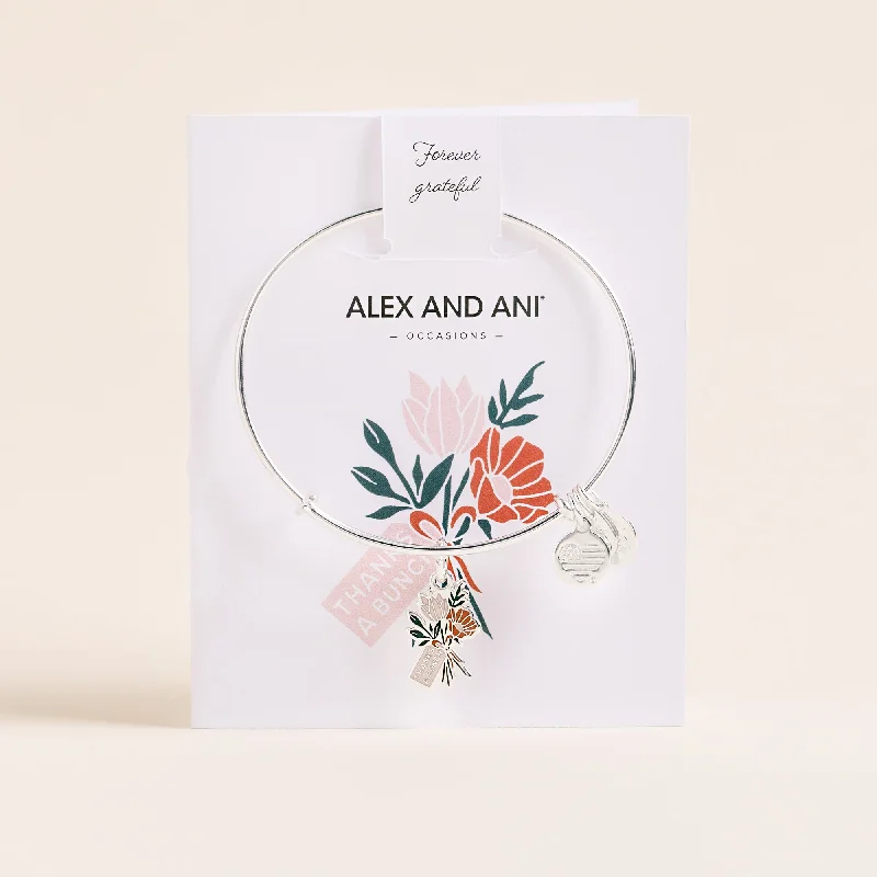 minimalist gemstone stud earrings 'Thanks A Bunch' Charm Bangle