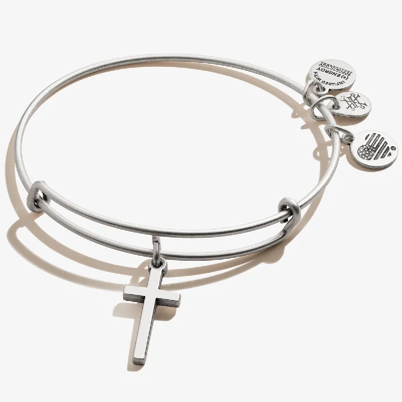 Cross Charm Bangle