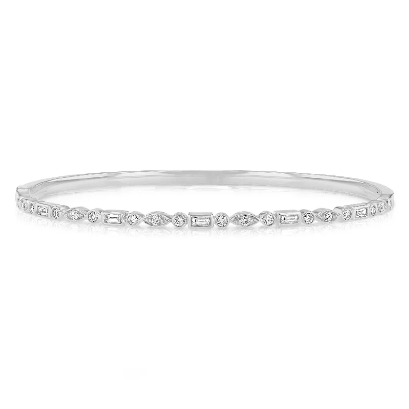 elegant marquise diamond ring DIAMOND BANGLE BRACELET