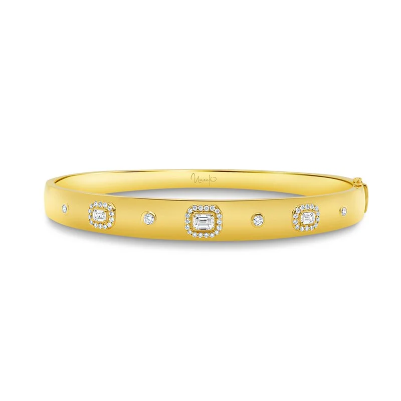 wide gold cuff bracelet Diamond Bangle Bracelet