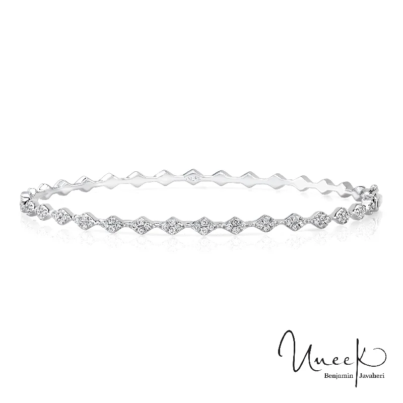 unique square diamond ring DIAMOND BANGLE BRACELET