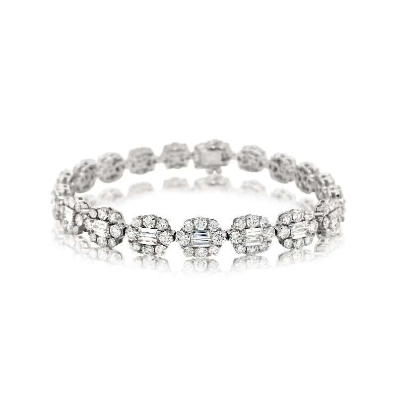 Diamond Flower Bracelet