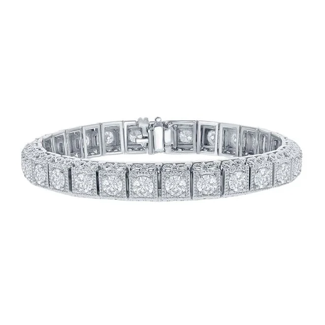 sapphire engagement ring halo Diamond Tennis Bracelet
