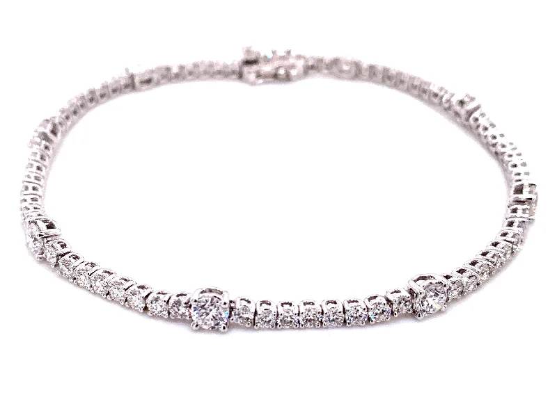 minimalist gold crescent moon necklace Diamond Tennis Bracelet 4.15ct t.w.