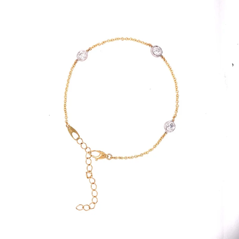 bohemian gemstone choker DIAMONDS BY THE INCH BRACELET (0.91cttw)
