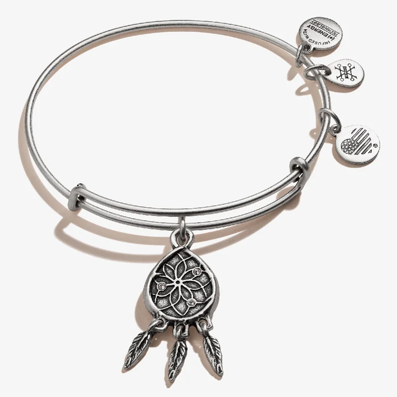 custom engraved infinity necklace Dreamcatcher Charm Bangle