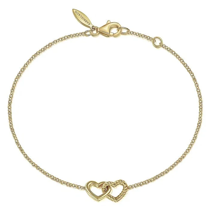 vintage pearl engagement ring Gabriel & Co. Entwined Hearts Chain Bracelet in 14K Yellow Gold vintage pearl engagement ring Gabriel & Co. Entwined Hearts Chain Bracelet in 14K Yellow Gold