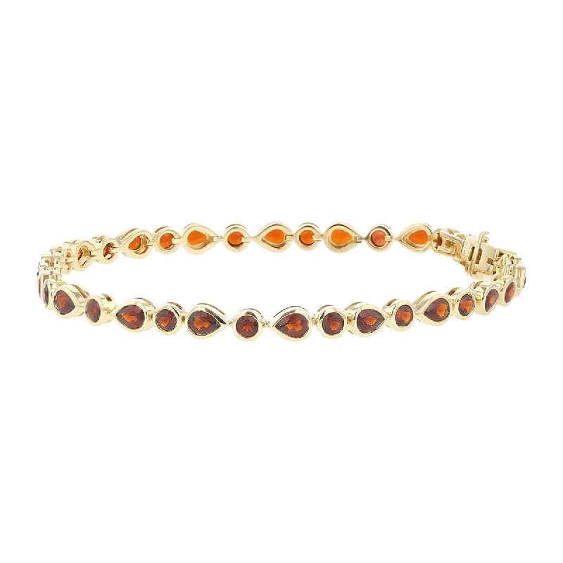 vintage sapphire necklace Garnet 14K Yellow Gold Bracelet