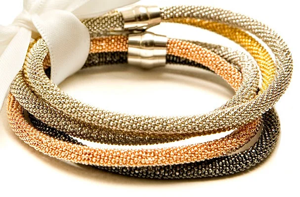 minimalist gold square earrings Gold Amore Magnetic Bracelet