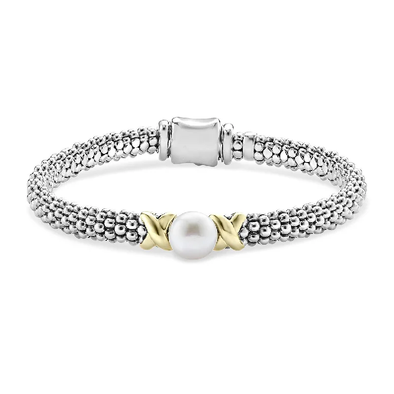 Gold X Pearl Caviar Bracelet