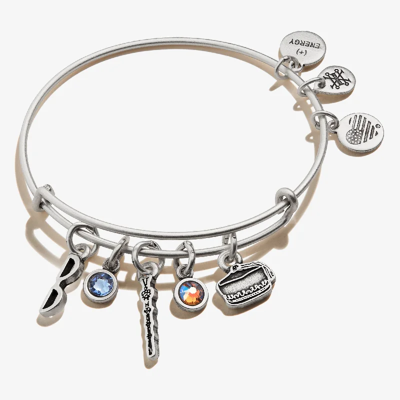 handcrafted crystal quartz ring Harry Potter™ Dumbledore Multi-Charm Bangle