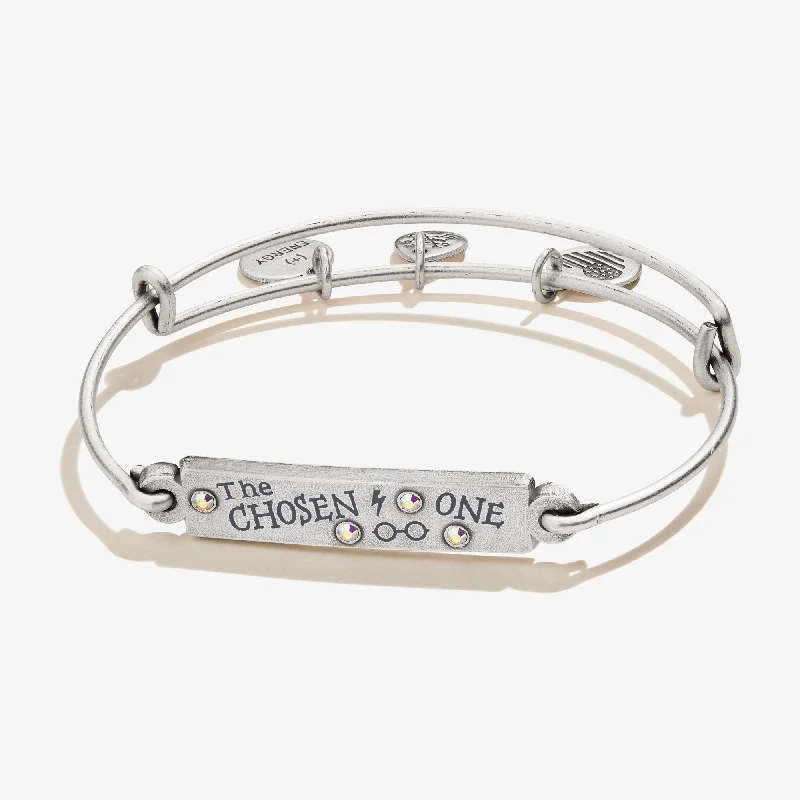 simple gold stacking rings Harry Potter™ 'The Chosen One' Inline Charm Bangle