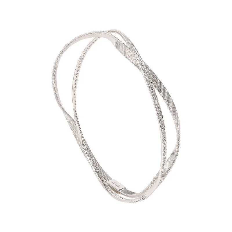 rose gold anklet chain Marrakech Collection 18K White Gold and Diamond Bangle