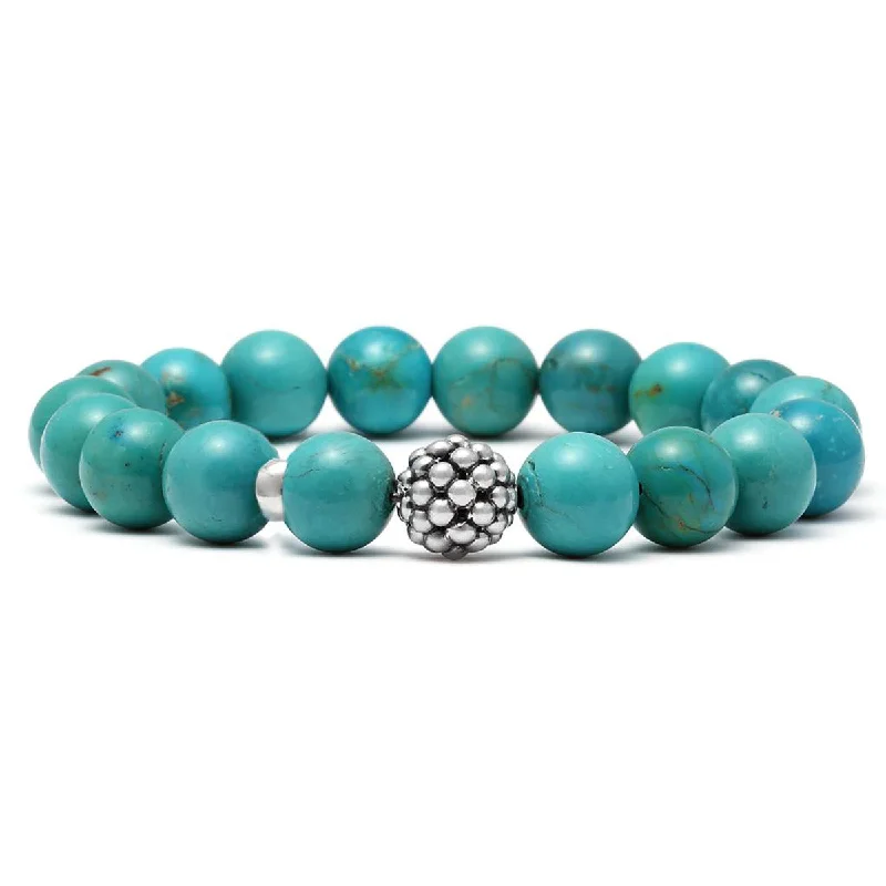 Maya Turquoise Bead Bracelet