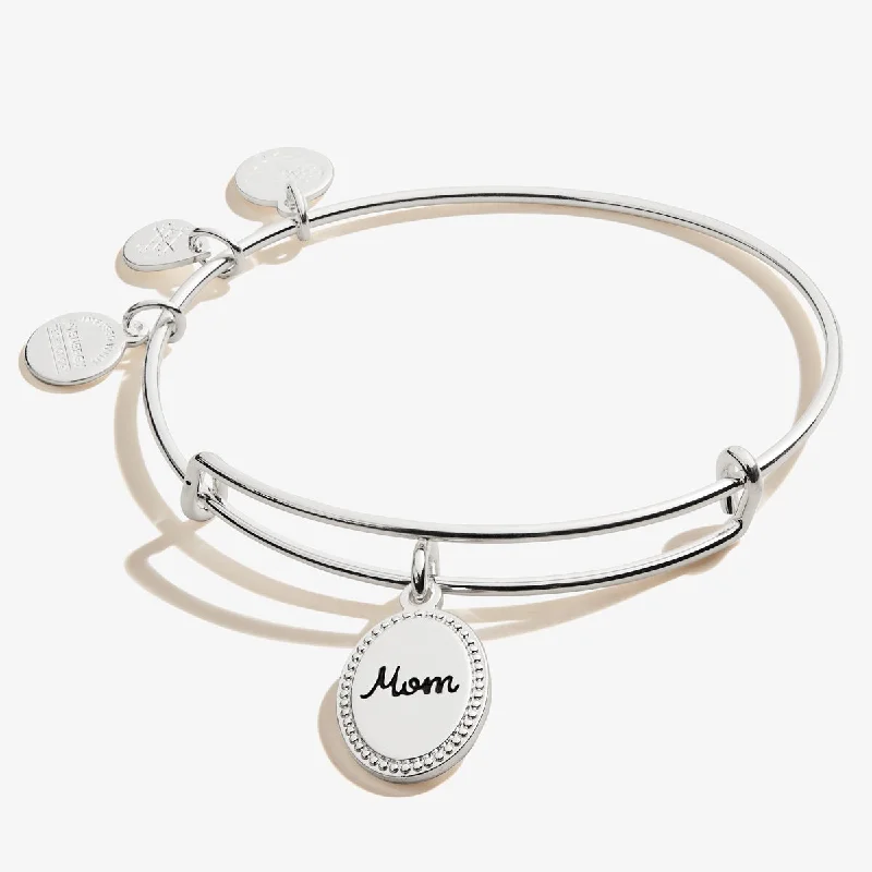 celestial galaxy planet necklace Mom Charm Bangle Bracelet, 'Bonded by Love'