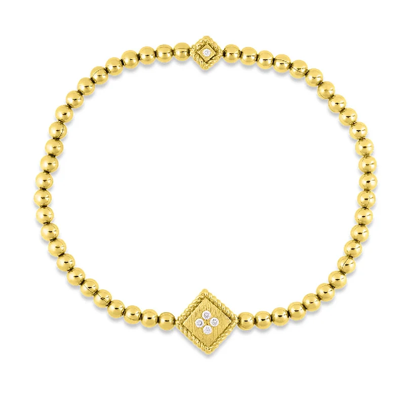 statement gemstone necklace handmade Palazzo Ducale Stretch Bracelet with Diamonds