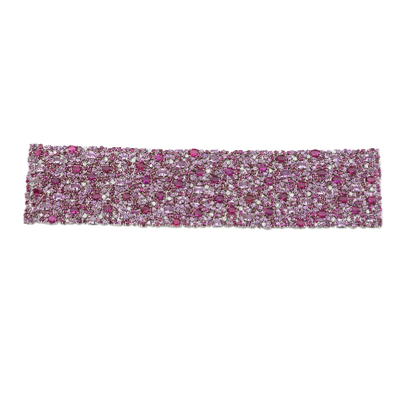 dainty gold anchor bracelet Ruby, Pink Sapphire and Diamond American Glamour Bracelet dainty gold anchor bracelet Ruby, Pink Sapphire and Diamond American Glamour Bracelet