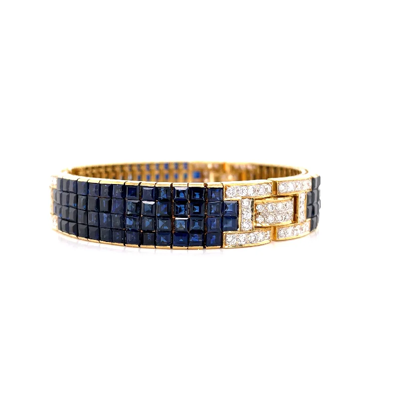 vintage citrine ring SAPPHIRE AND DIAMOND BRACELET