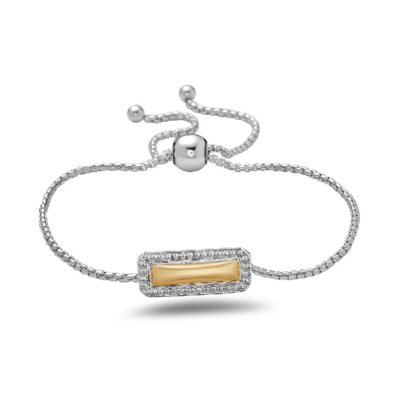 Silver Firefly Bar Bolo Bracelet