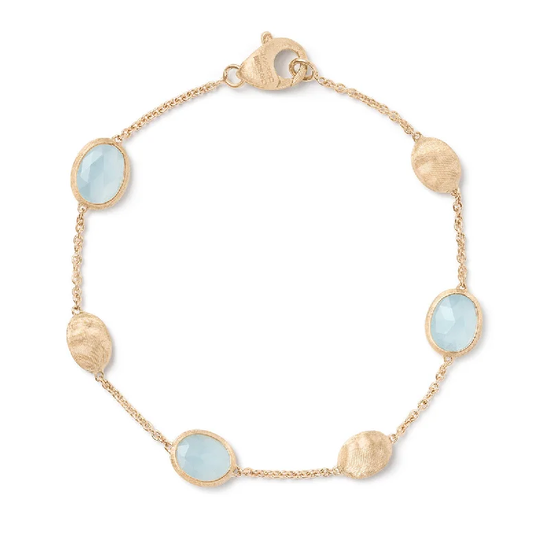 silver-plated bar necklace Siviglia Collection 18K Yellow Gold and Aquamarine Bracelet silver-plated bar necklace Siviglia Collection 18K Yellow Gold and Aquamarine Bracelet