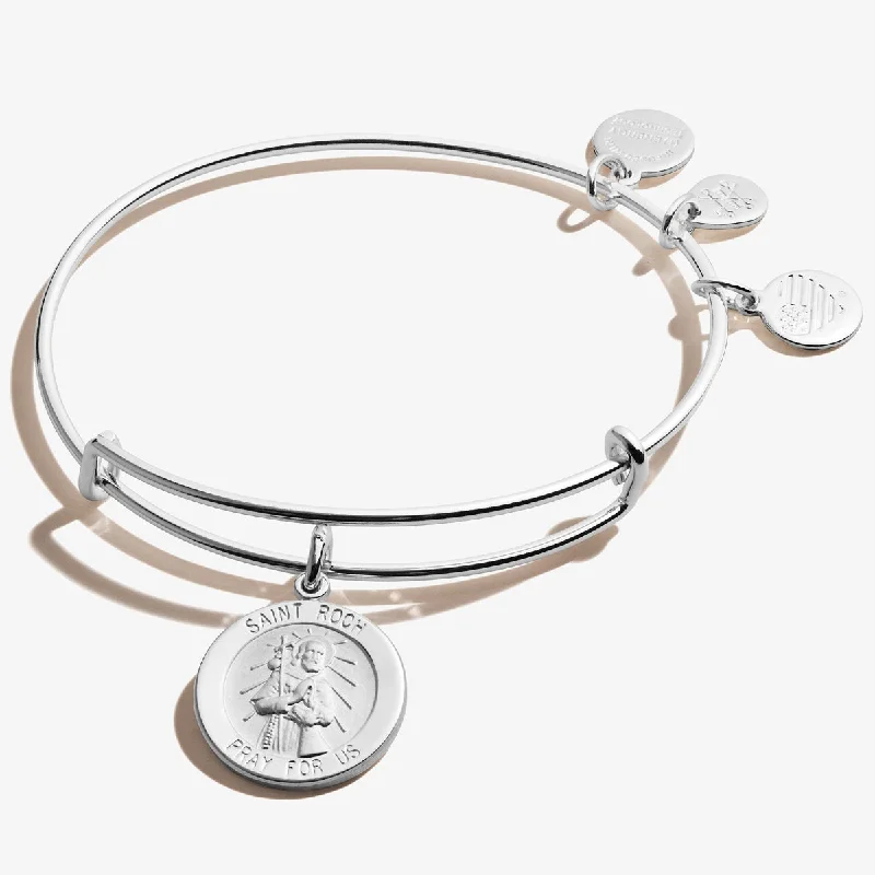 handmade clay bead earrings Saint Roch (Rocco) Charm Bangle