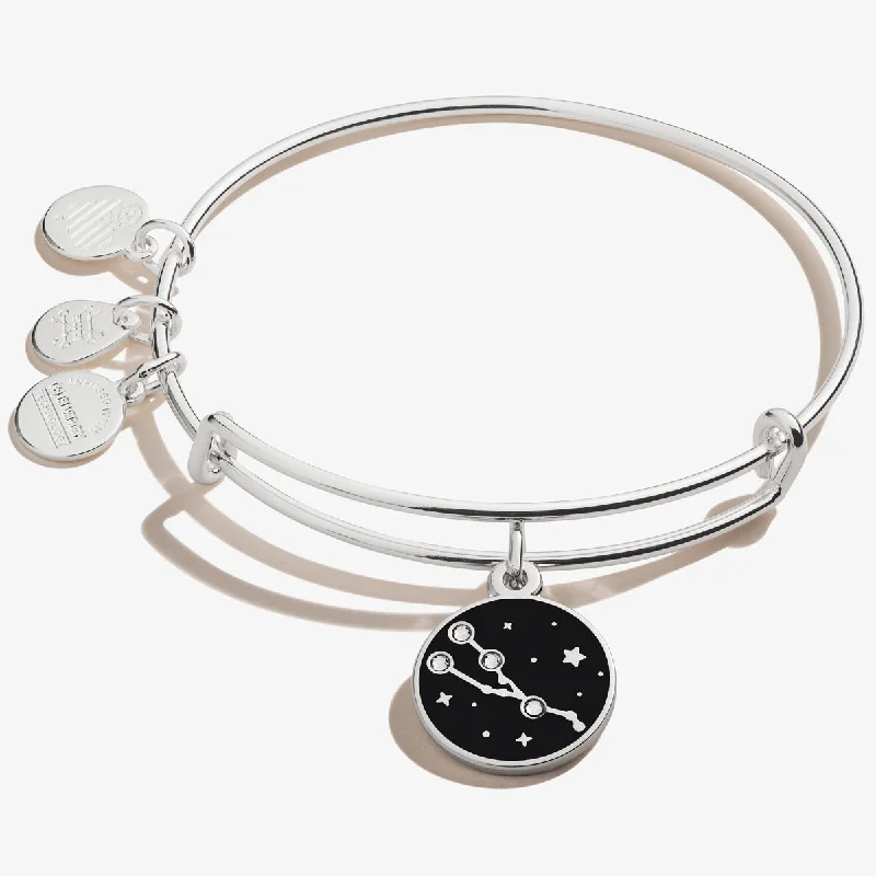 hammered gold stacking rings Taurus Zodiac Charm Bangle