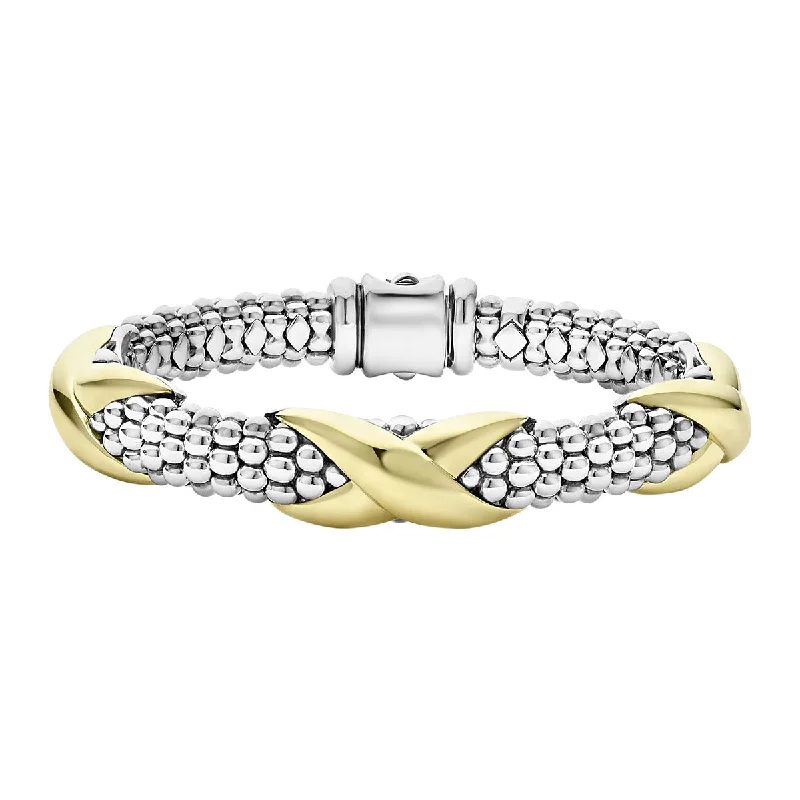 vintage-style diamond halo ring Three Station X Caviar Bracelet