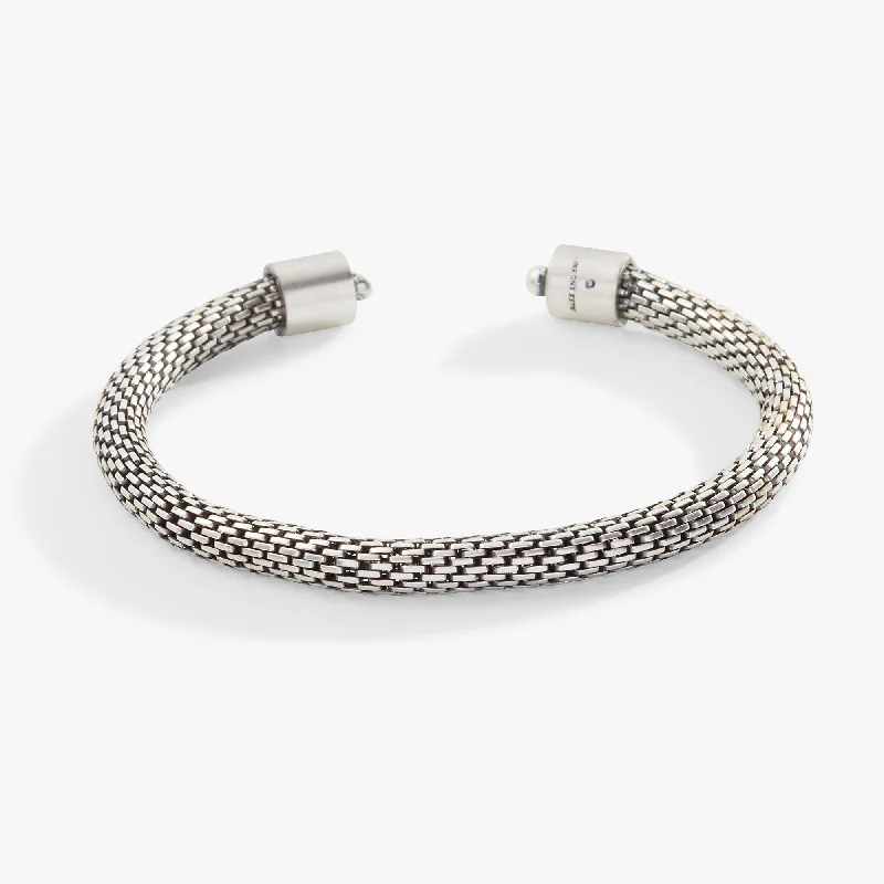 sparkling diamond drop earrings Woven Chain Cuff