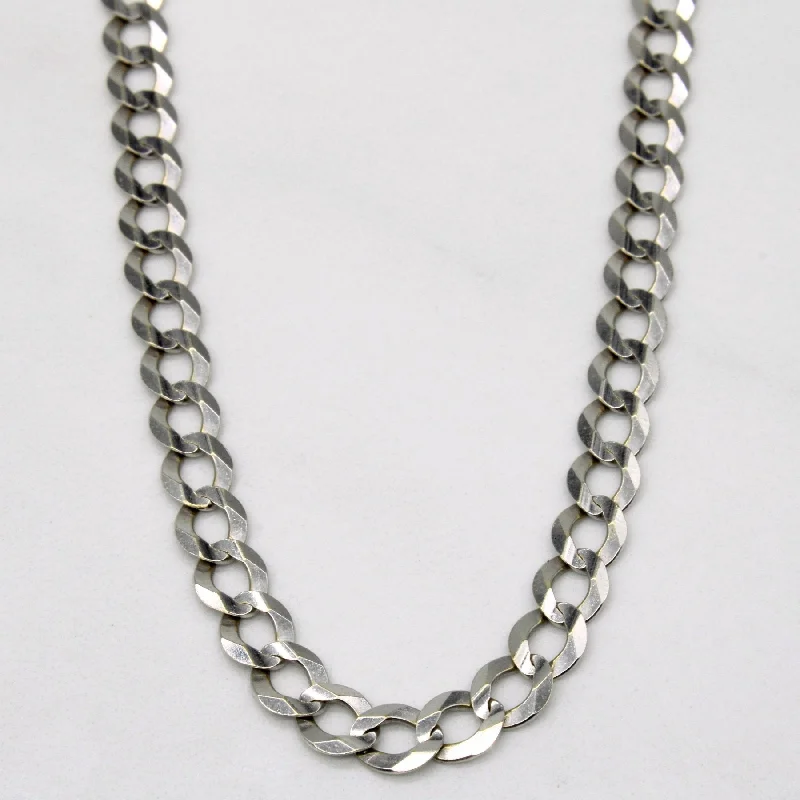 celestial meteor shower earrings 10k White Gold Curb Link Chain | 24" |