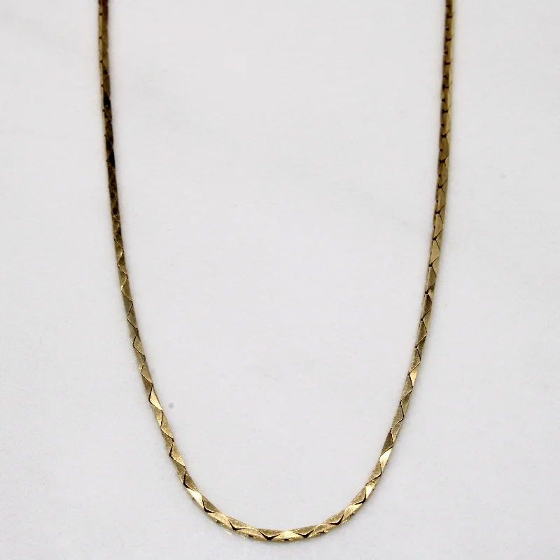 vintage turquoise pendant necklace 10k Yellow Gold Bar Link Chain | 17" |