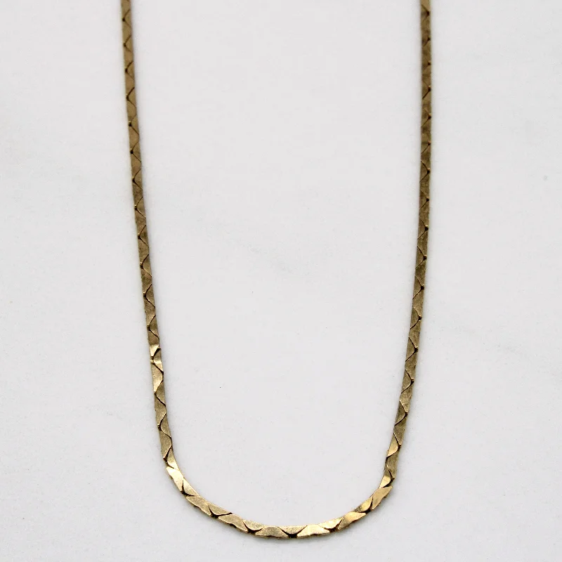 dainty cherry blossom ring 10k Yellow Gold Bar Link Chain | 19" |