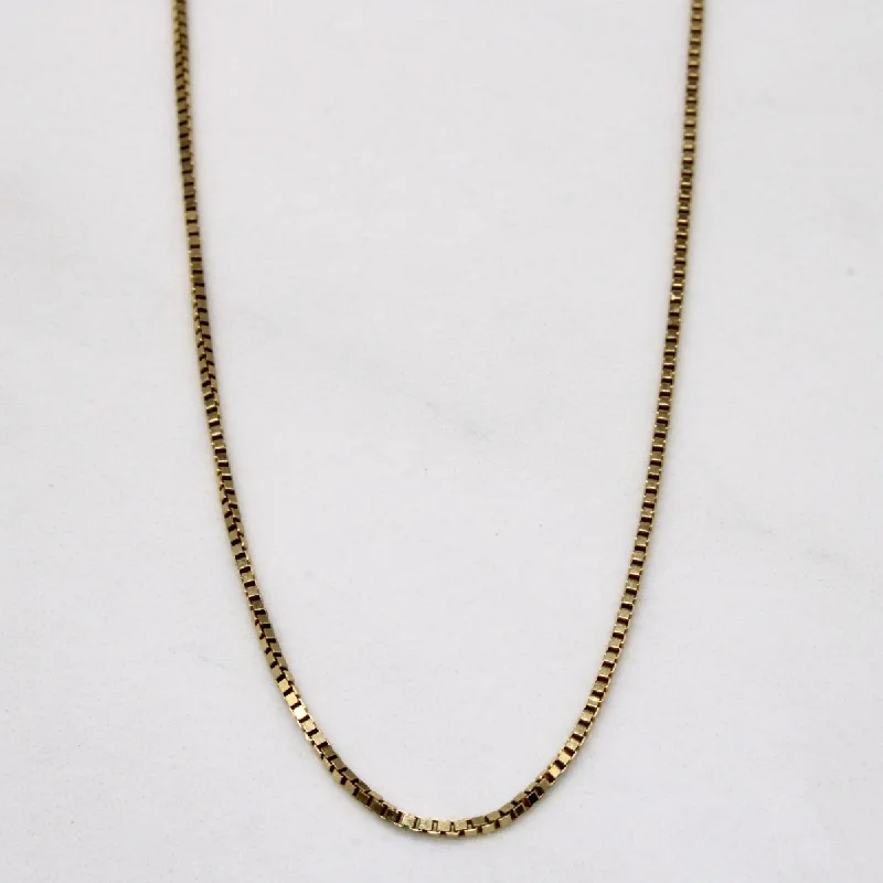 white opal engagement ring 10k Yellow Gold Box Link Chain | 24" |