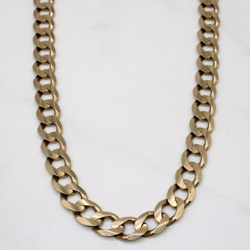 gold and diamond nose stud 10k Yellow Gold Curb Link Chain | 24" |