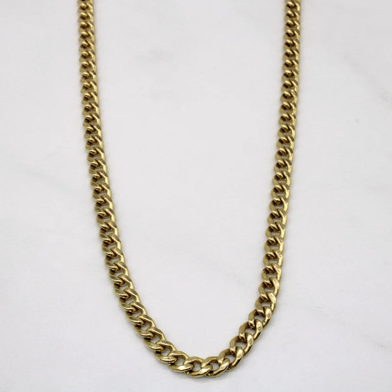 celestial sunburst necklace gold 10k Yellow Gold Curb Link Chain | 22" |