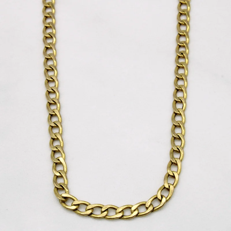 gold bar earrings minimalist 10k Yellow Gold Curb Link Chain | 22" |
