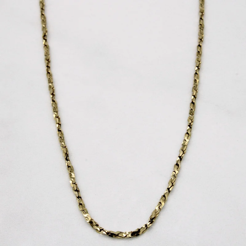 vintage diamond drop necklace 10k Yellow Gold Necklace | 18" |