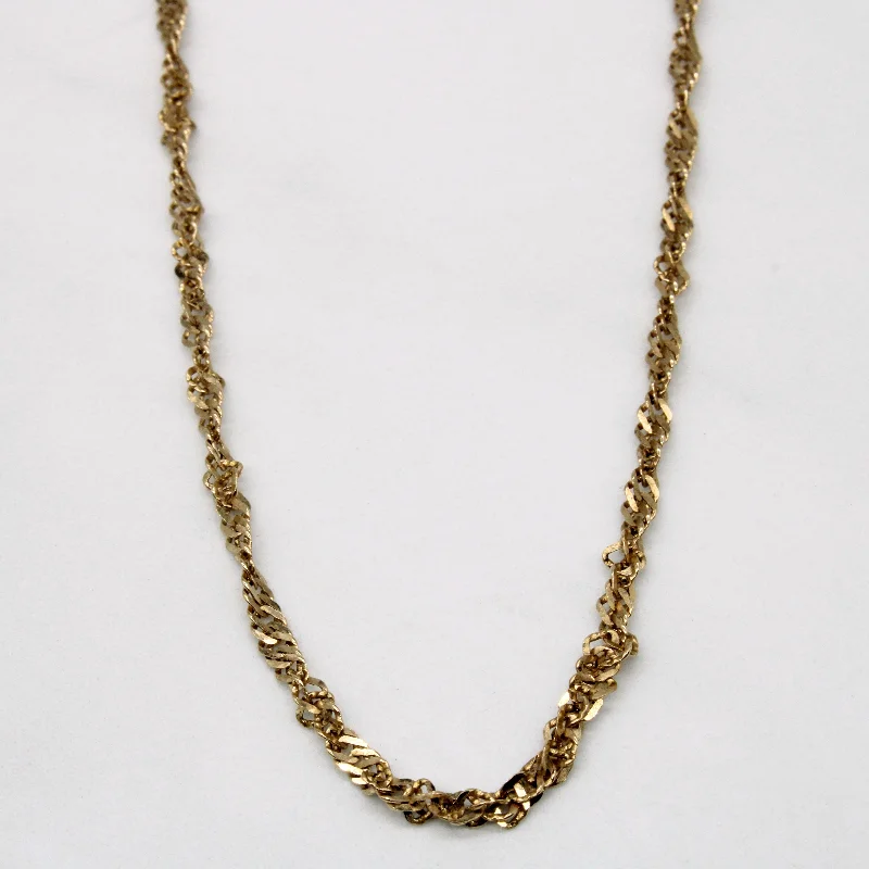 men’s leather and silver bracelet 10k Yellow Gold Rope Chain | 25" |